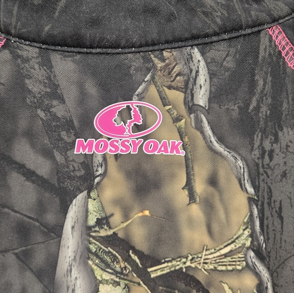 Realtree & Mossy Oak Women's Fleece Performance Camo 1/4 Zip Jacket Size Large - Picture 3 of 7